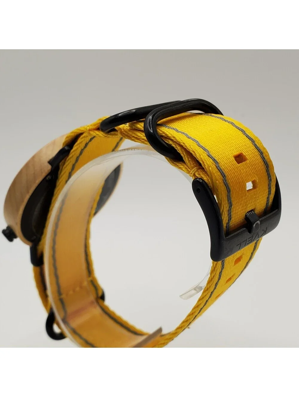 Kvell Wood Case Black Dial 42mm Watch New Battery